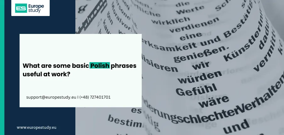 What are some basic Polish phrases useful at work?